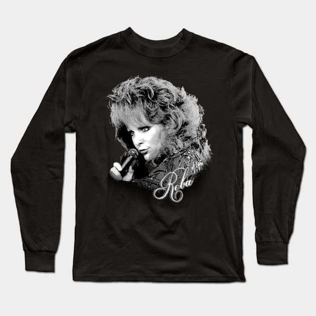 Reba McEntire // Vintage Faded 80s Long Sleeve T-Shirt by RboRB